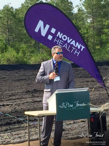 Novant health groundbreaking at pine forest lantation medical campus
