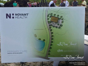 novant health groundbreaking at pine forest plantation medical campus