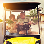 Golf Carts are one of the amenities at Pine Forest