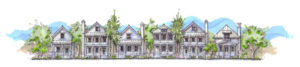 Artist rendering of Pine Forest Plantation homes