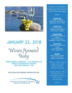 Wines around Italy - Dinner and Benefit at Angelo's Bistro