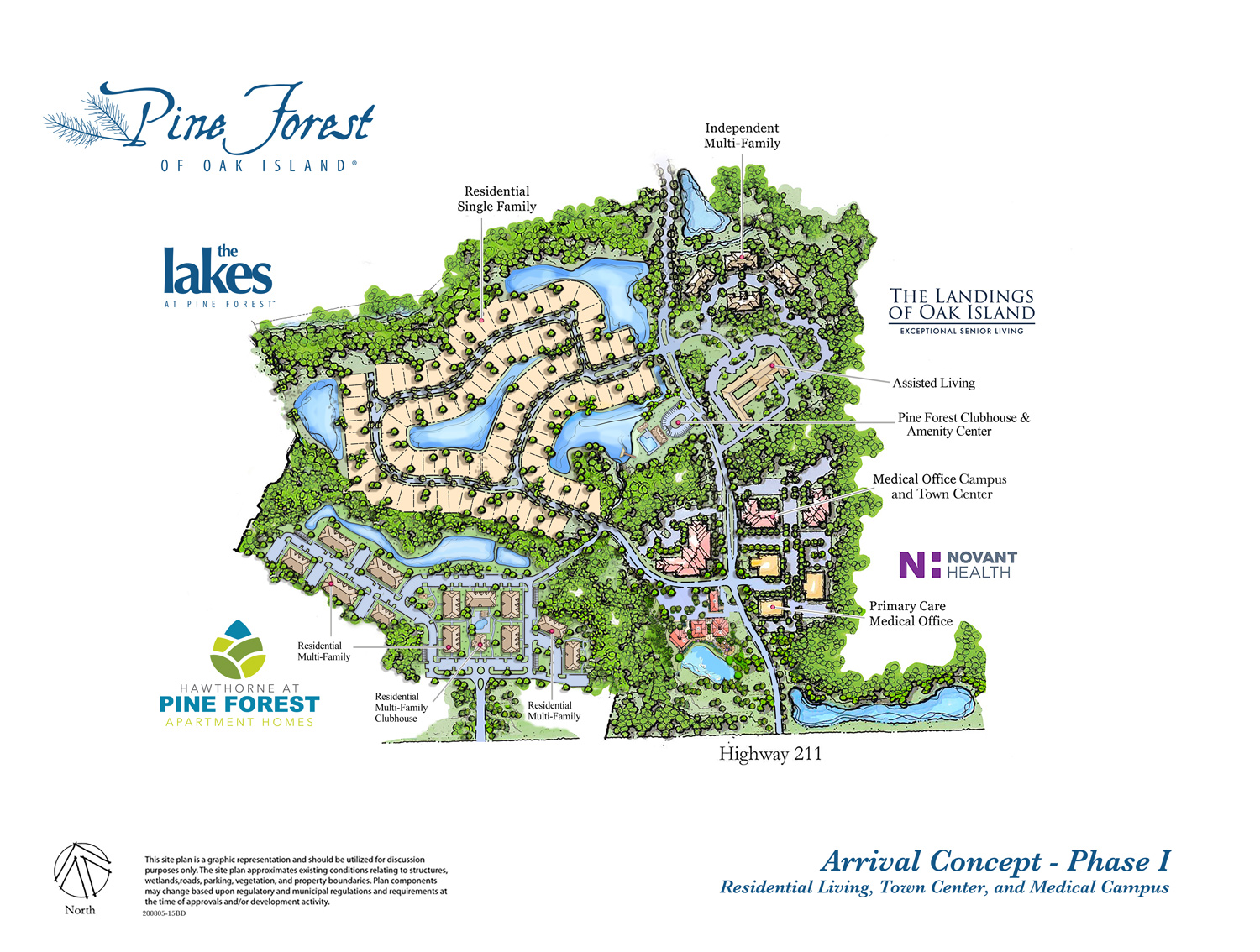 Map rendering of Senior Living at Pine Forest of Oak Island, NC