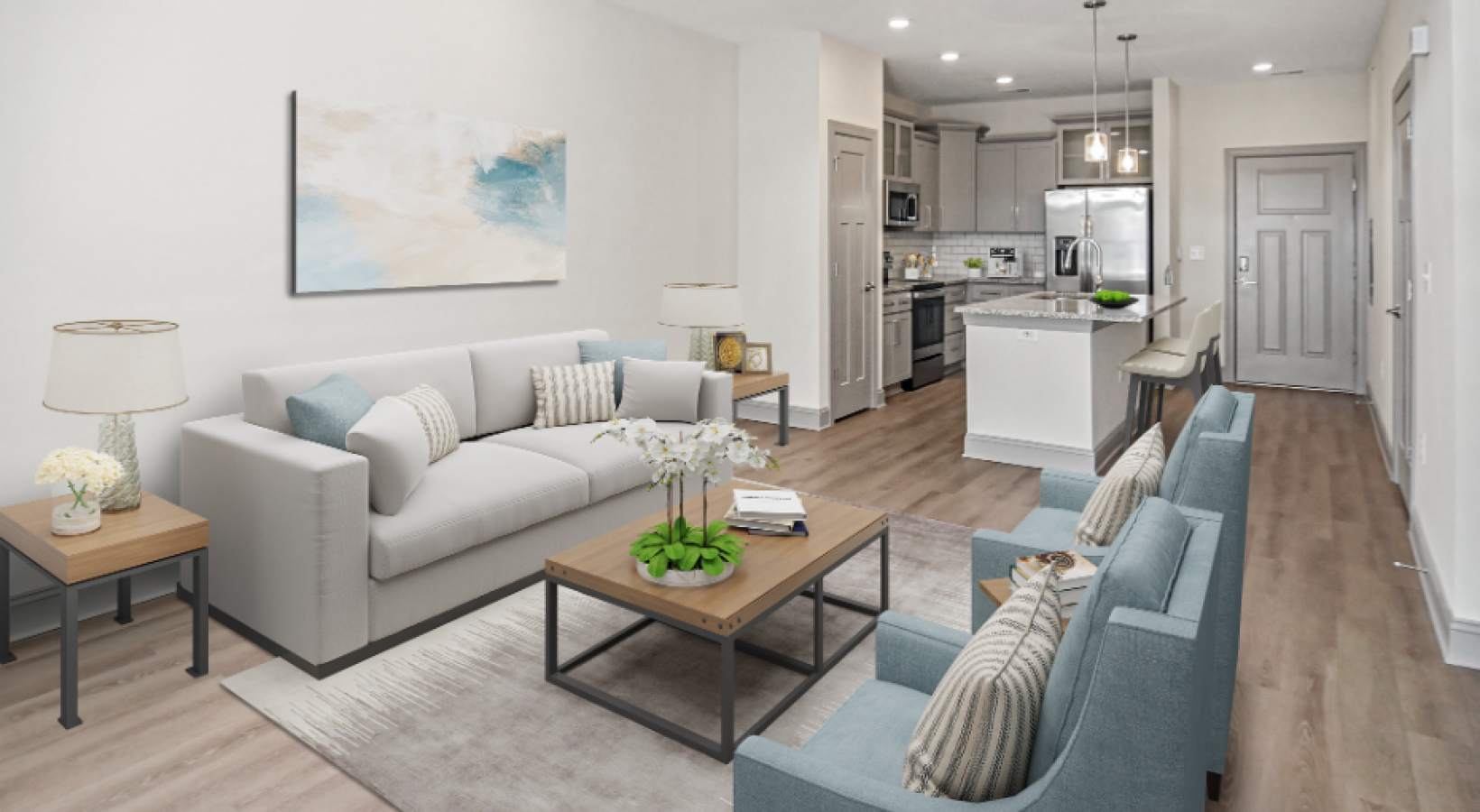 Hawthorne Pine Forest Luxury Apartment Homes - Living Room